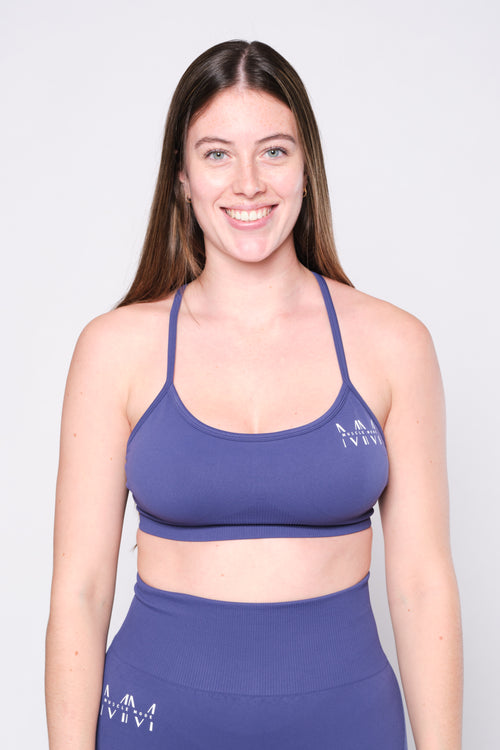 POWER SPORTS BRA - DEEP BLUE