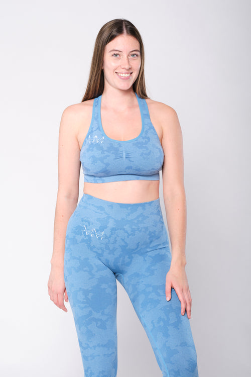 CAMO LEGGING - SKY BLUE