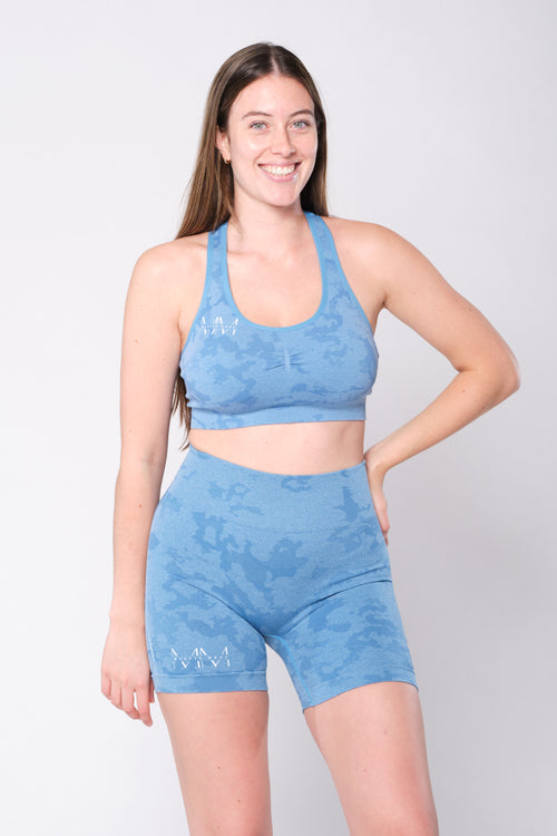 CAMO SHORT - SKY BLUE