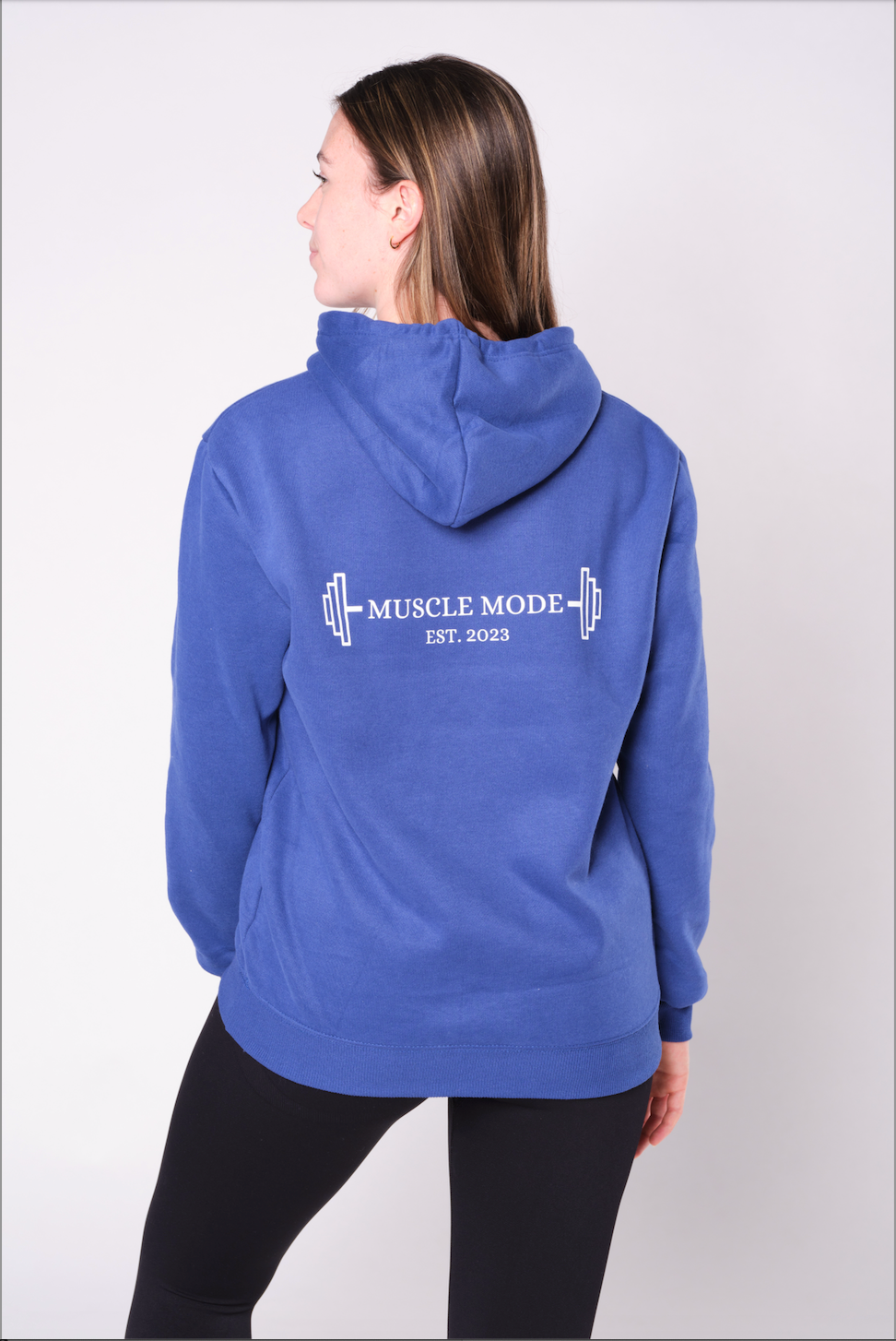 MUSCLE MODE HOODIE - BLUE