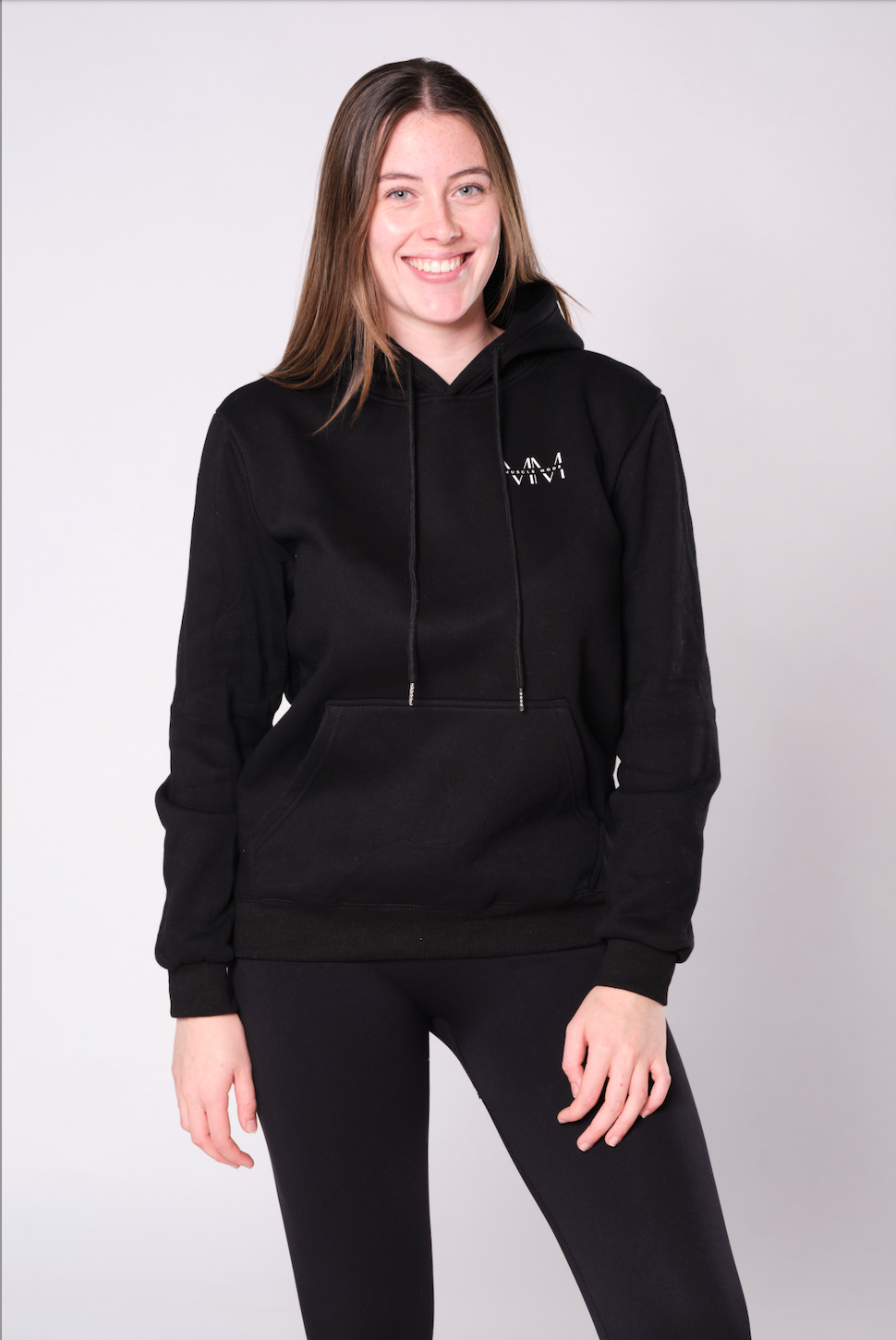 MUSCLE MODE HOODIE - BLACK