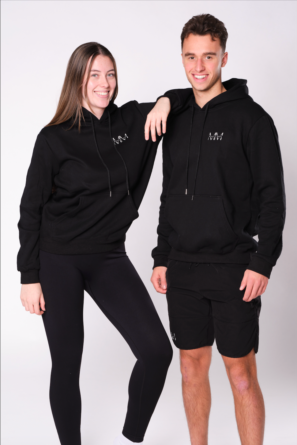 MUSCLE MODE HOODIE - BLACK