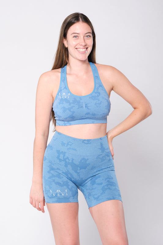 CAMO SHORT - SKY BLUE