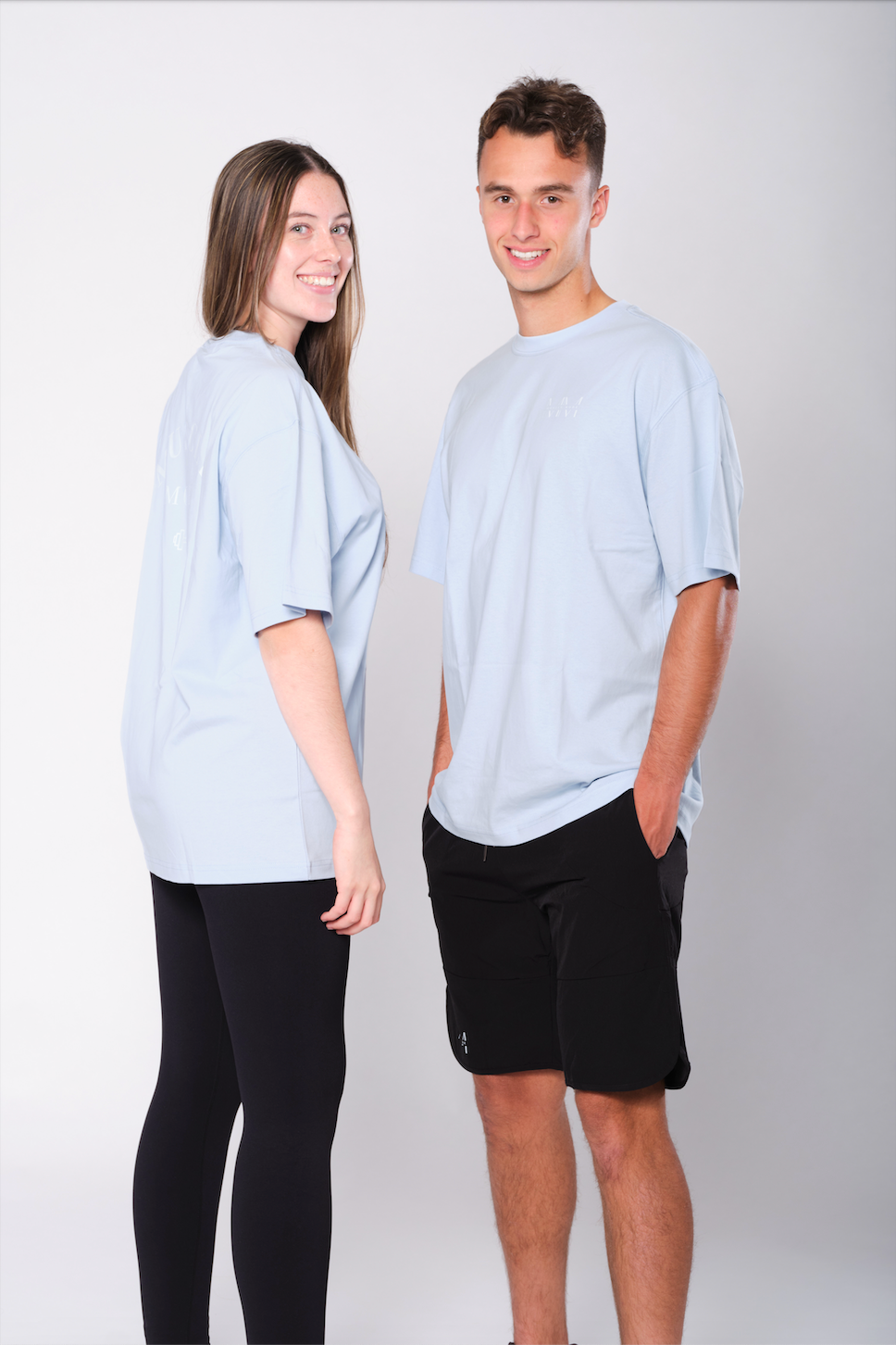 OVERSIZED T-SHIRT - BABY BLUE