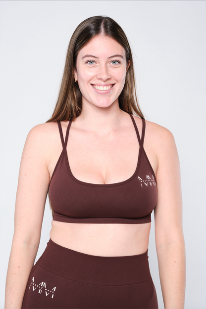 FLEX 2.0 SPORTS BRA - MOCHA BROWN