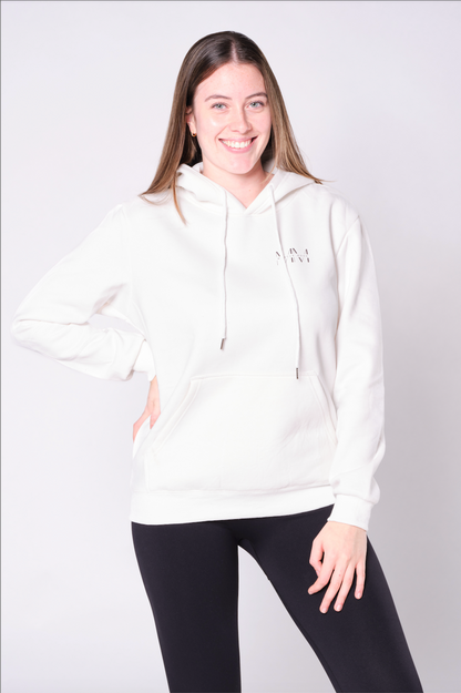 MUSCLE MODE HOODIE - WHITE