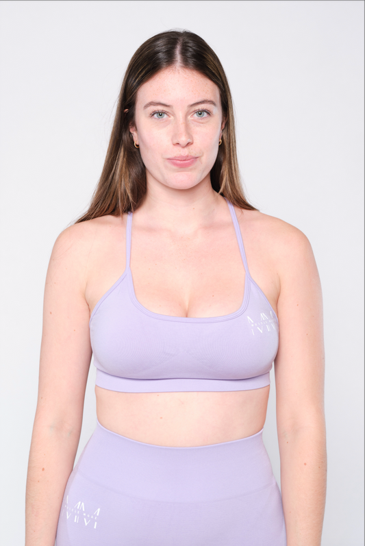 PASTEL SPORTS BRA - PURPLE