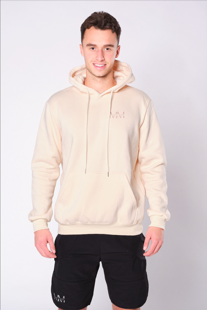 MUSCLE MODE HOODIE - BEIGE