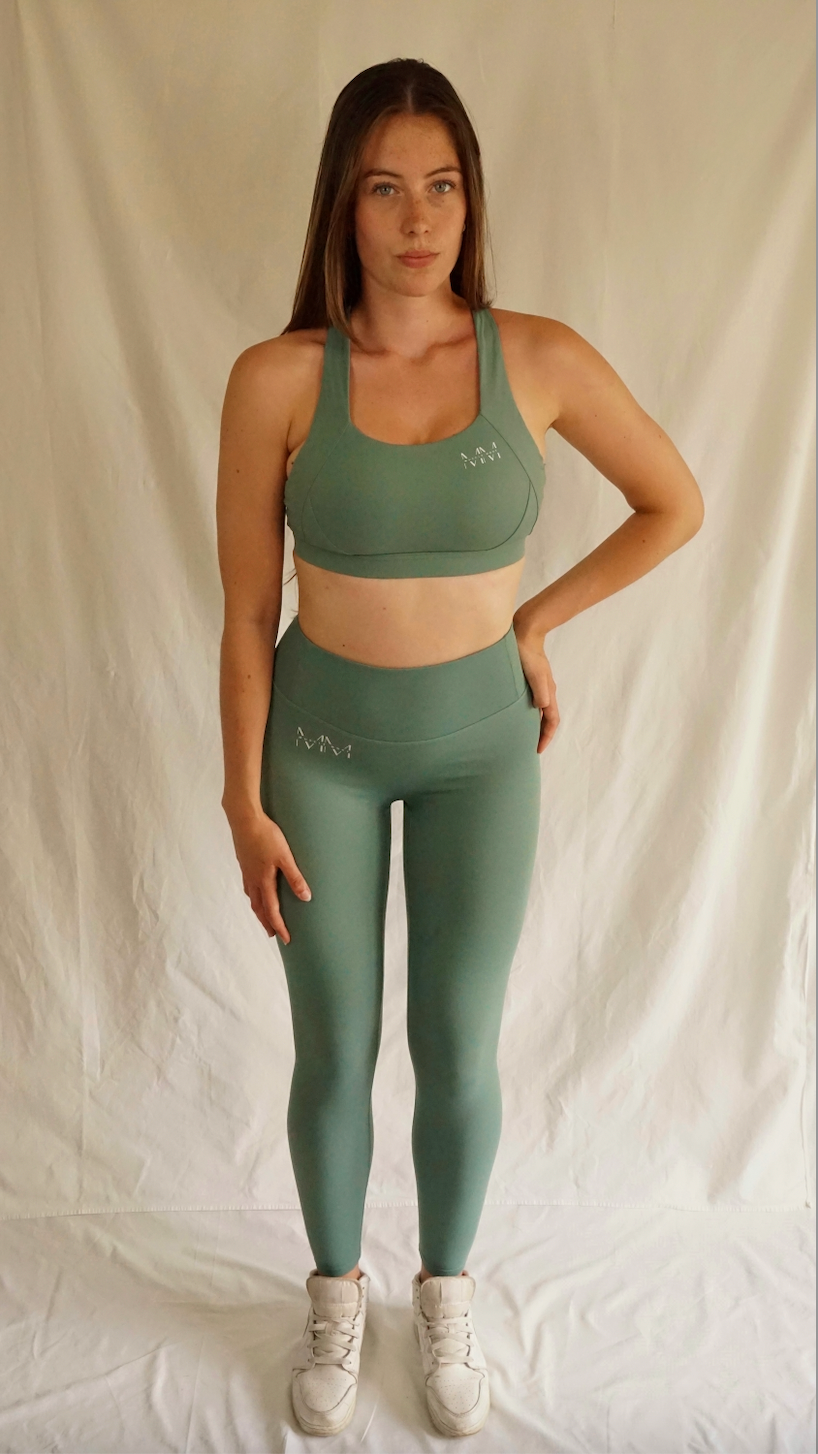 Crossover Sports Bra Turquoise